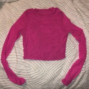 Long Sleeve Crop Top Size Small